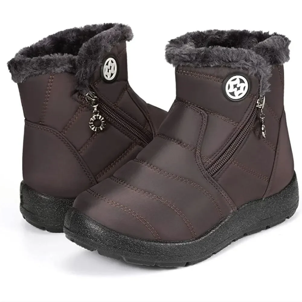 Kid's Winter Boots Ankle Boots with Warm Fur Anti-Slip